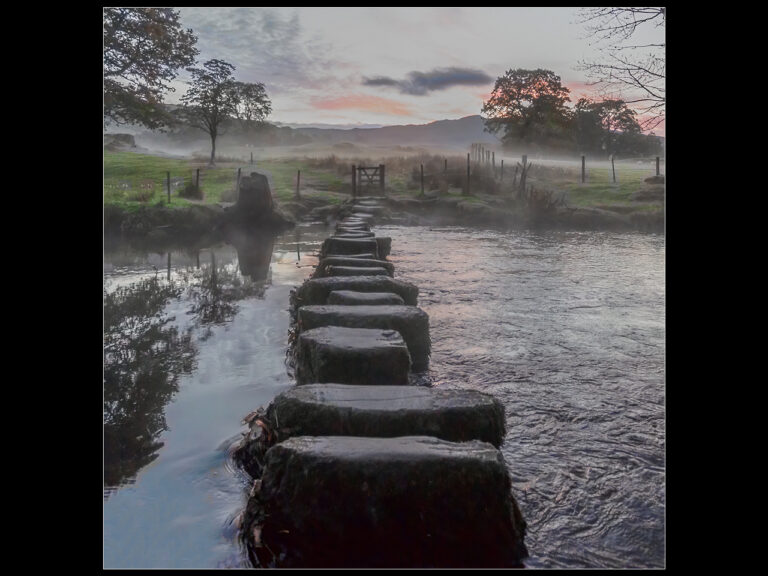 Commended -  Misty Stepping Stone Bridge by Sue Doyle