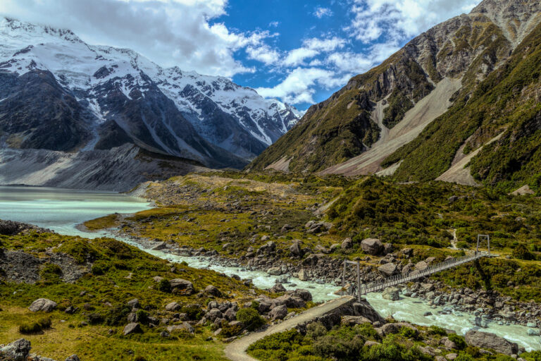 Commended -  Bridge on the Hooker Lake Trail, New Zealand by Trevor Buckle