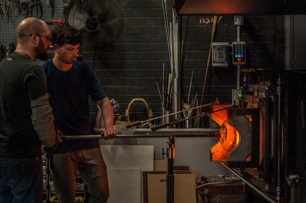 1st Place - Creating a Glass Lampshade (2)